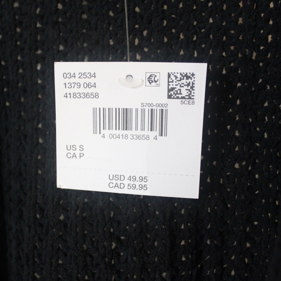 NWT Women's Black American Eagle Comfy,Oversized, Chunky Knit Cardigan in Sz(S) - Picture 8 of 10
